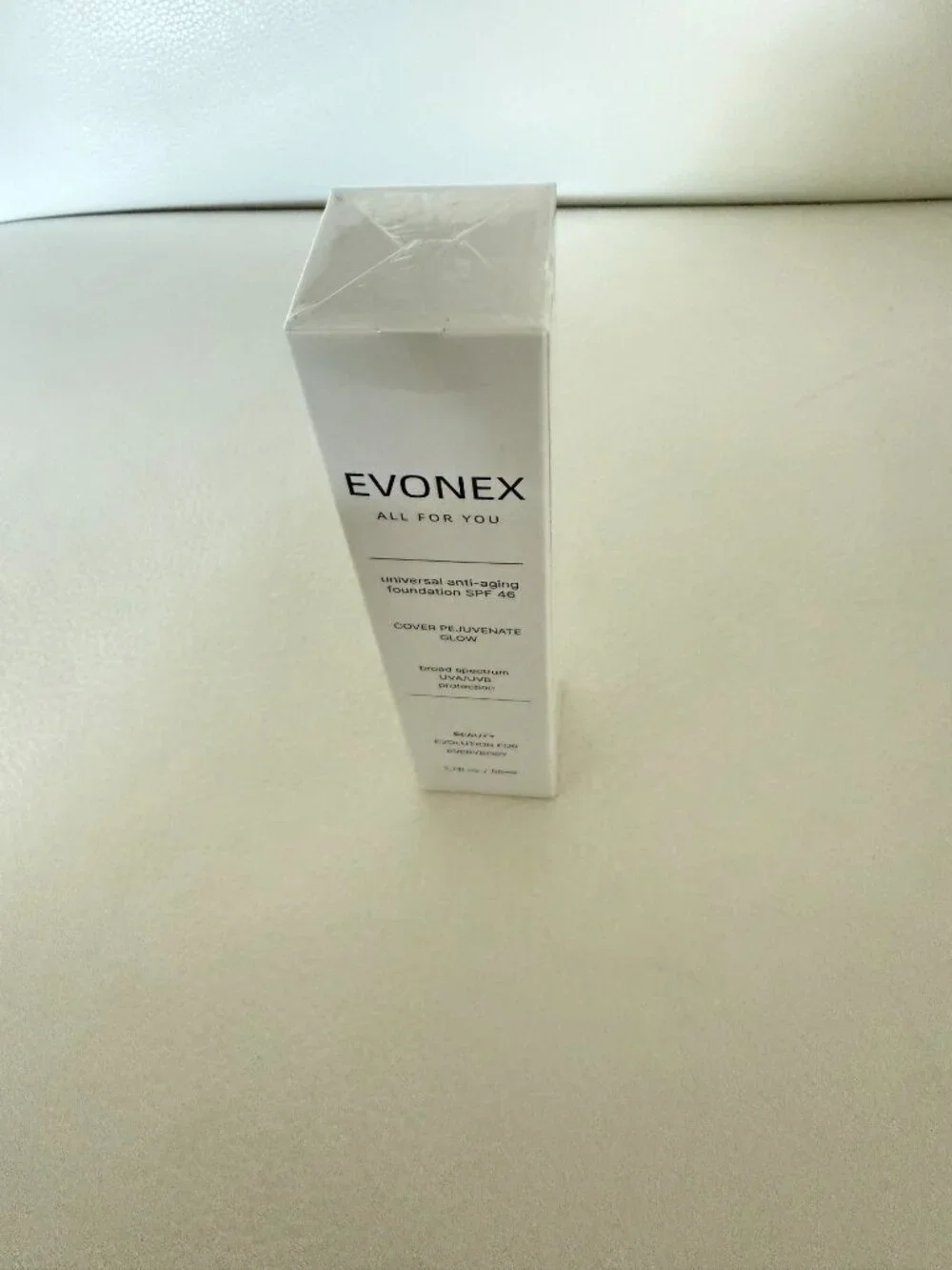 EVONEX UNIVERSAL ANTI-AGING FOUNDATION SPF 46 COVER PEJUVENATE GLOW 1.7 FL OZ